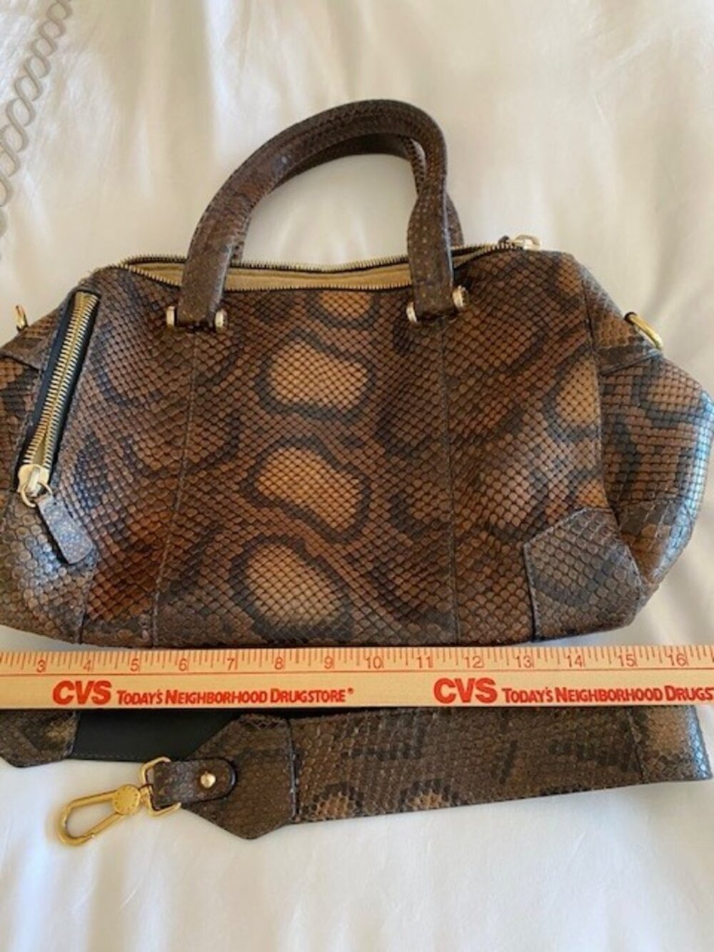 Furla Rare Python Handbag NWOT - Picture 12 of 13